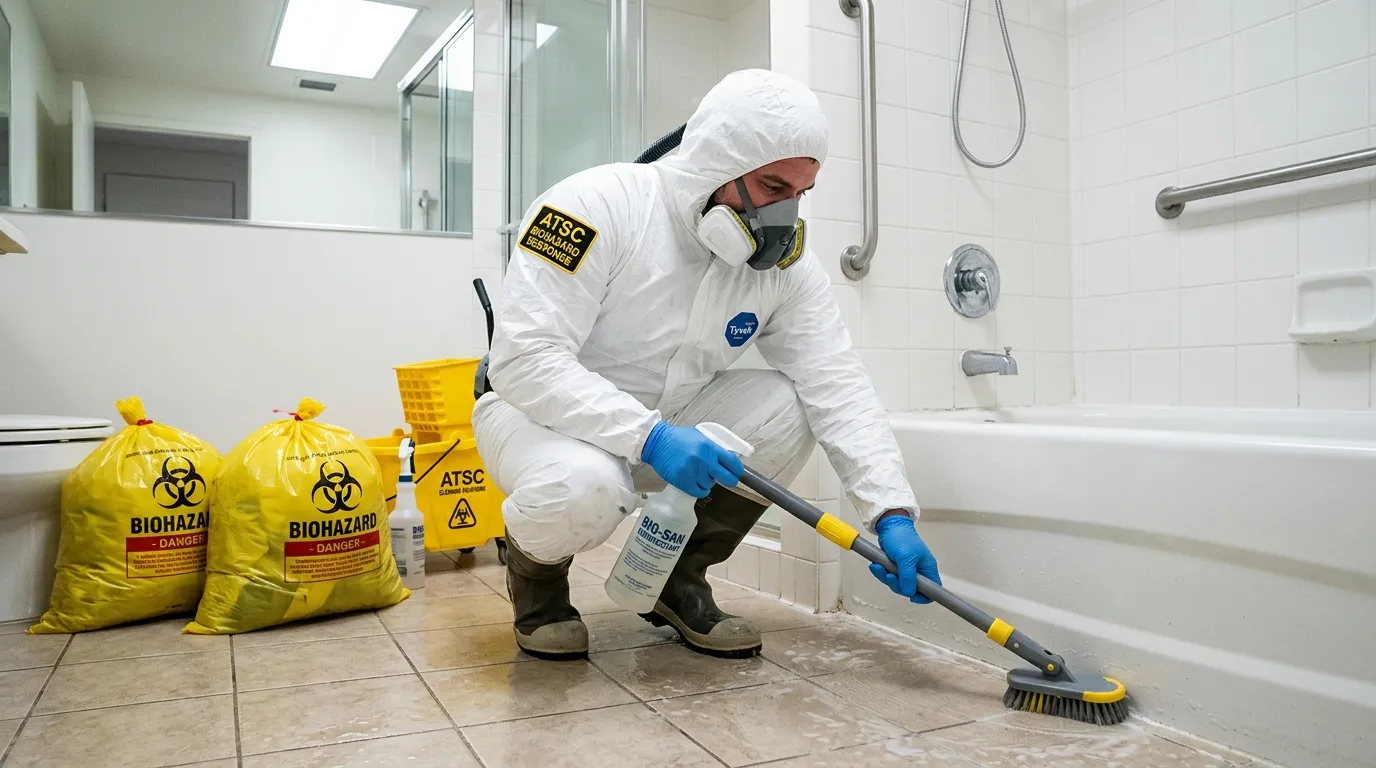 Decontamination equipment deployed for Blood Cleanup in Libertyville